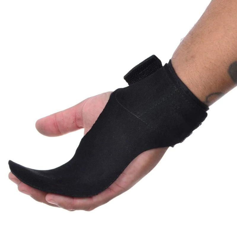 Luva Hand Grip 100% Couro Sintético sem furo com Neoprene para Crossfit e Academia